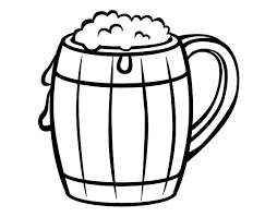 Dibujos de Un Vaso de Cerveza para colorear