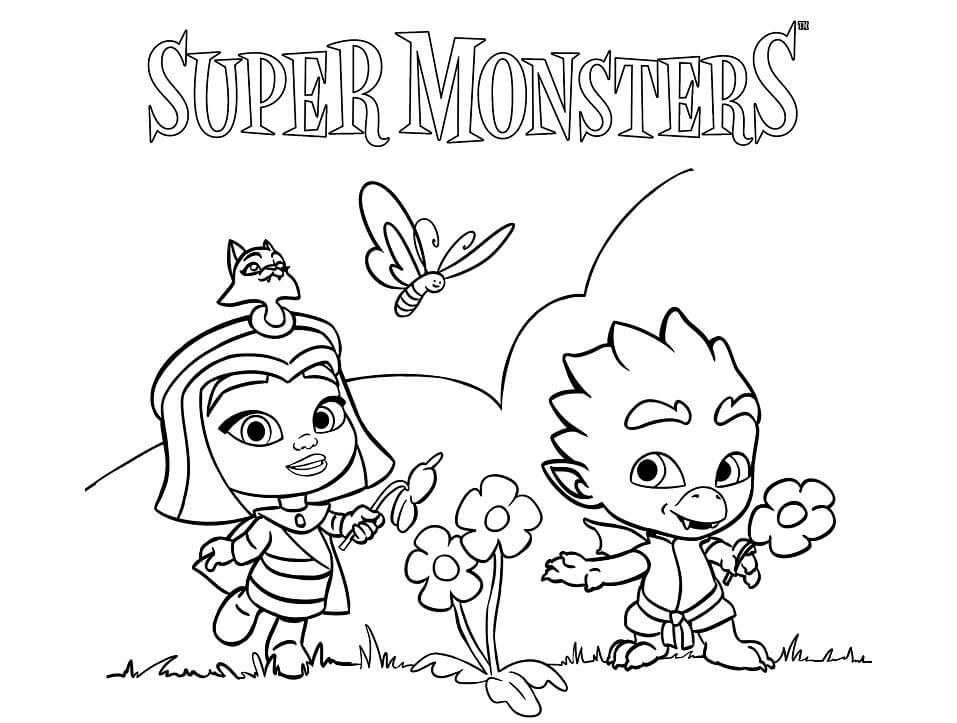 Super Monstruos coloring pages