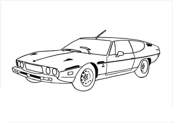 Dibujos de Viejo Lamborghini para colorear