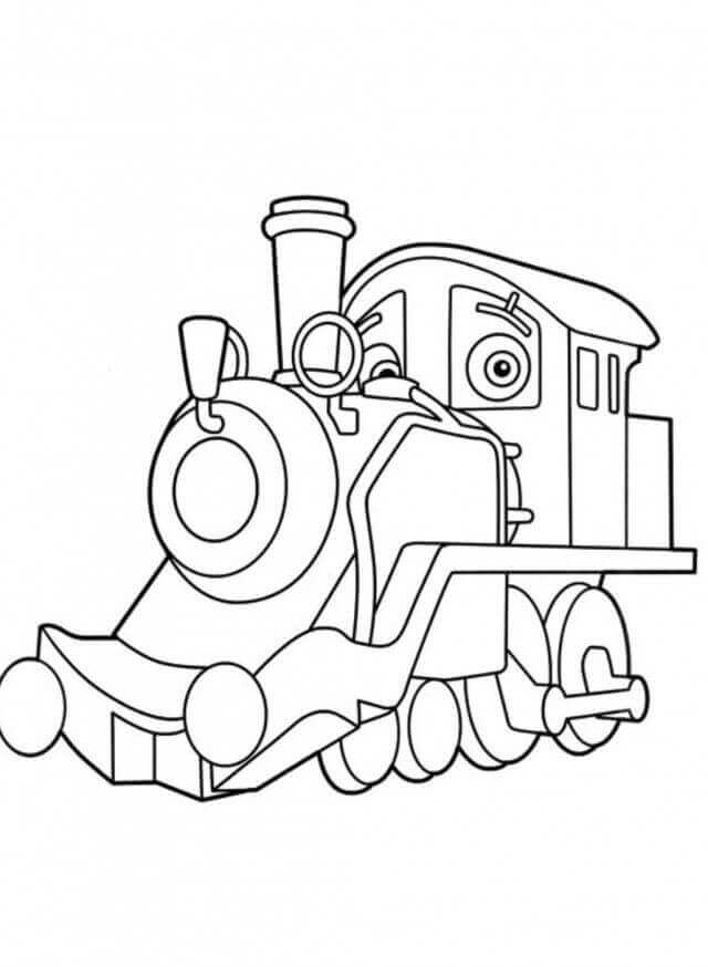 Dibujos de Viejo Puffer Pete en Chuggington para colorear