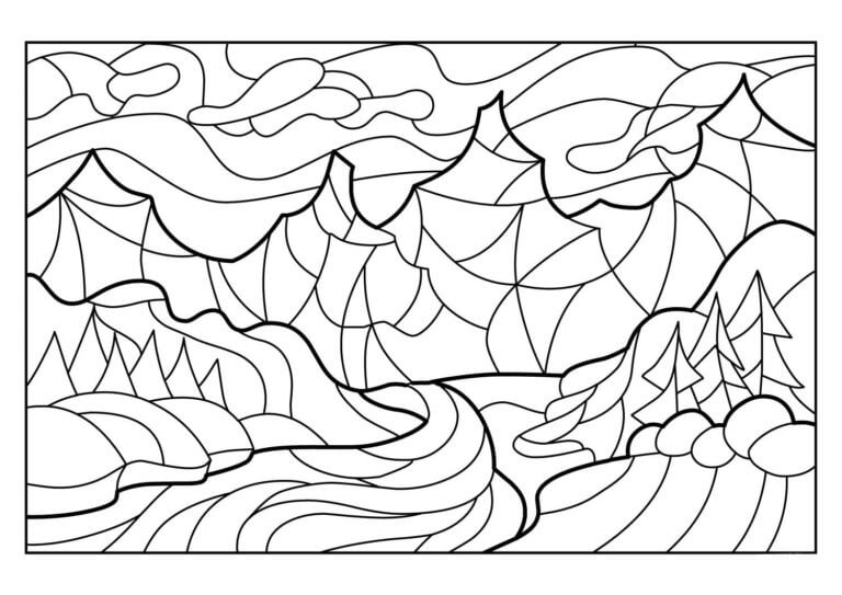 Vitral coloring pages