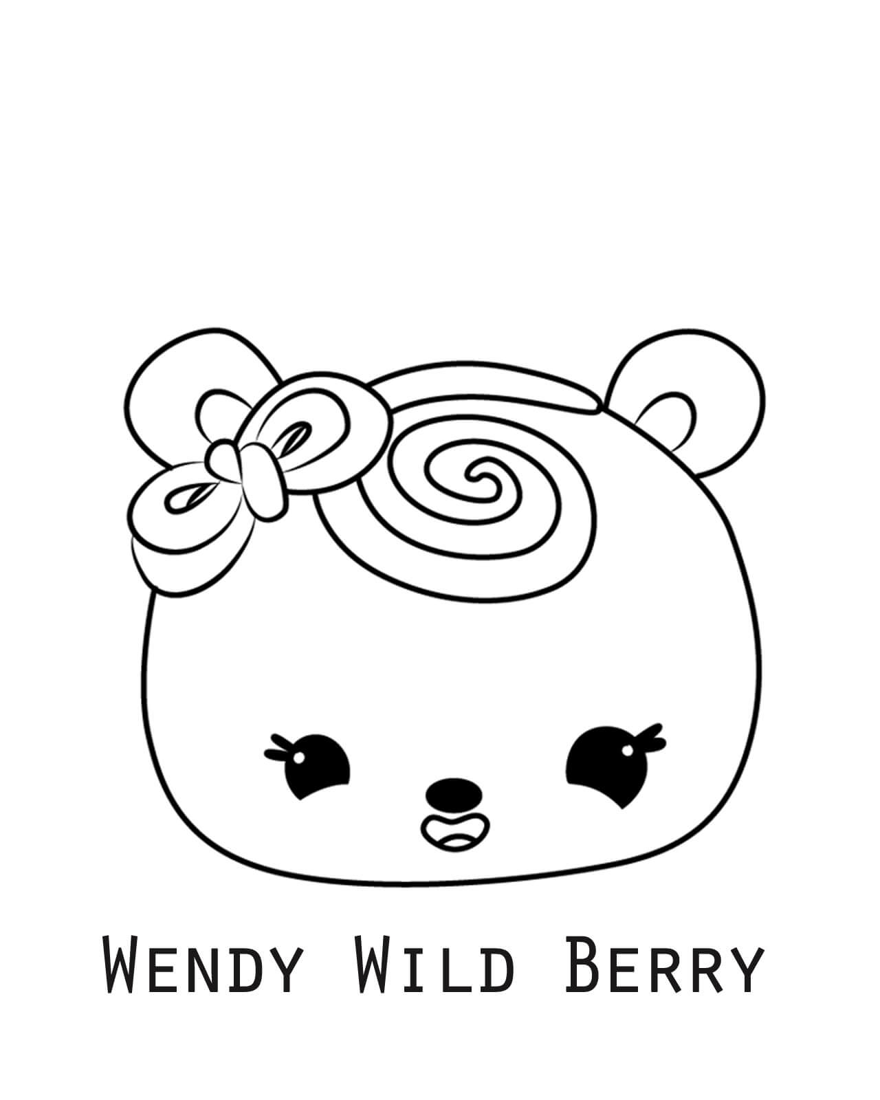Dibujos de Wendy Wild Berry en Num Noms para colorear