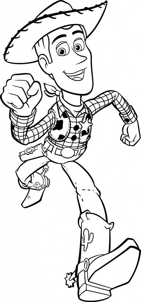 Dibujos de Woody Corriendo para colorear