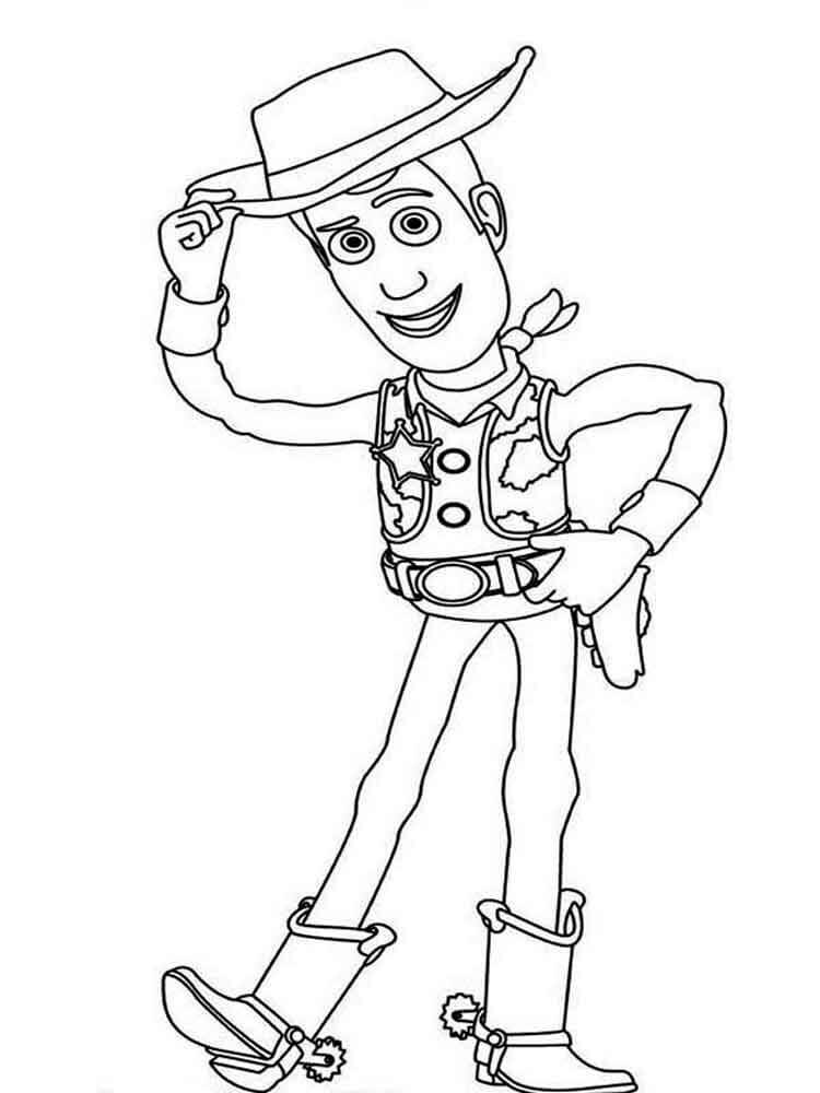 Dibujos de Woody Simple para colorear