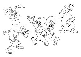 Dibujos de Woody Woodpecker Todos los Personajes para colorear