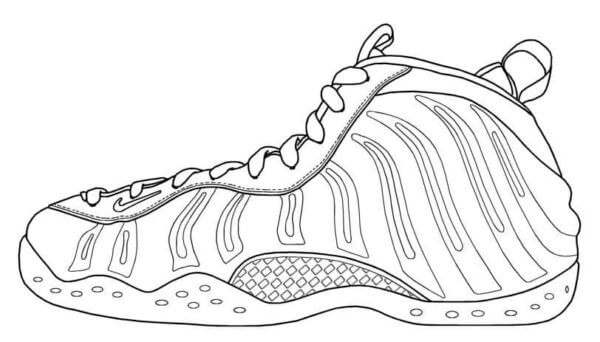 Dibujos de Zapatilla Ligera Diseñada Específicamente Para Correr para colorear