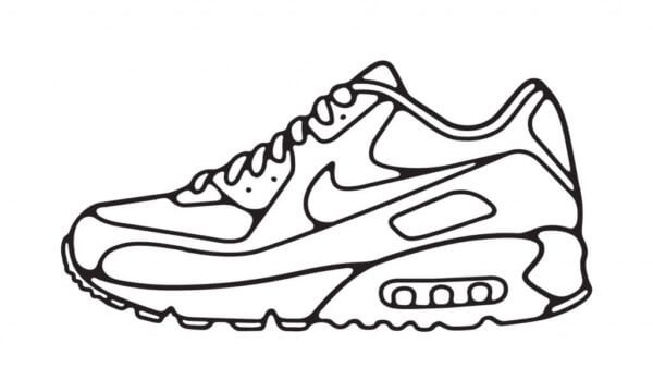 Dibujos de Zapatillas De Nike Para El Día A Día para colorear