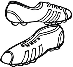 Zapatos De Soccer para colorir
