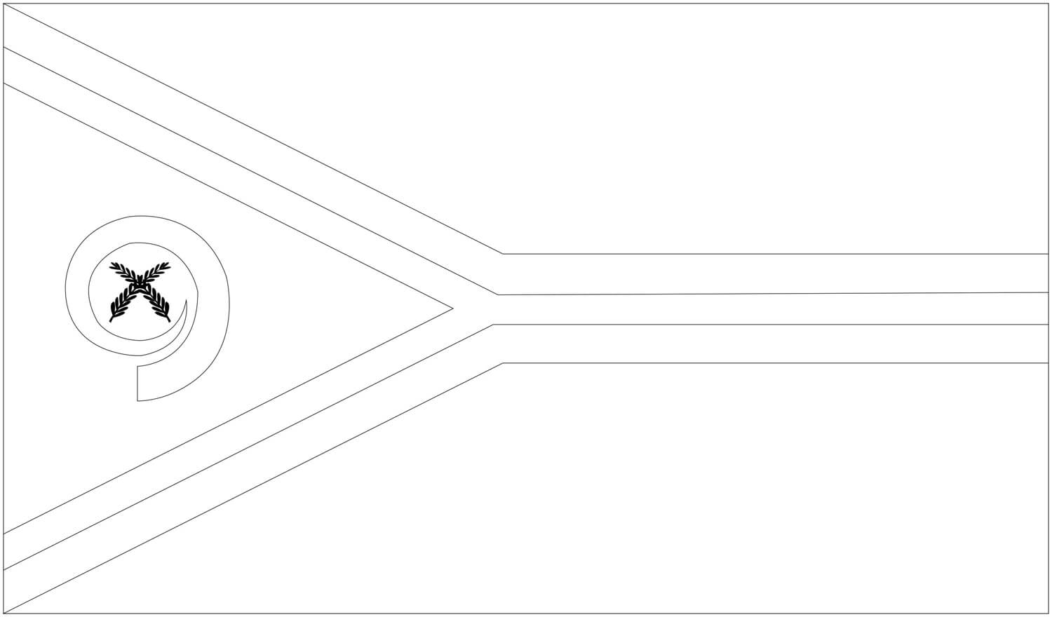 Bandera de vanuatu para colorear imprimir e dibujar coloringlib