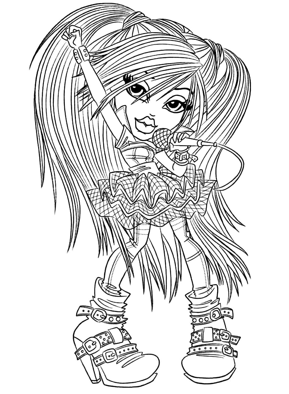 Las bratz para dibujar online