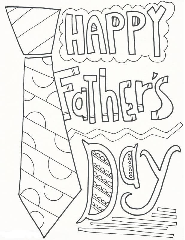 Dibujos de feliz Día Del Padre para colorear