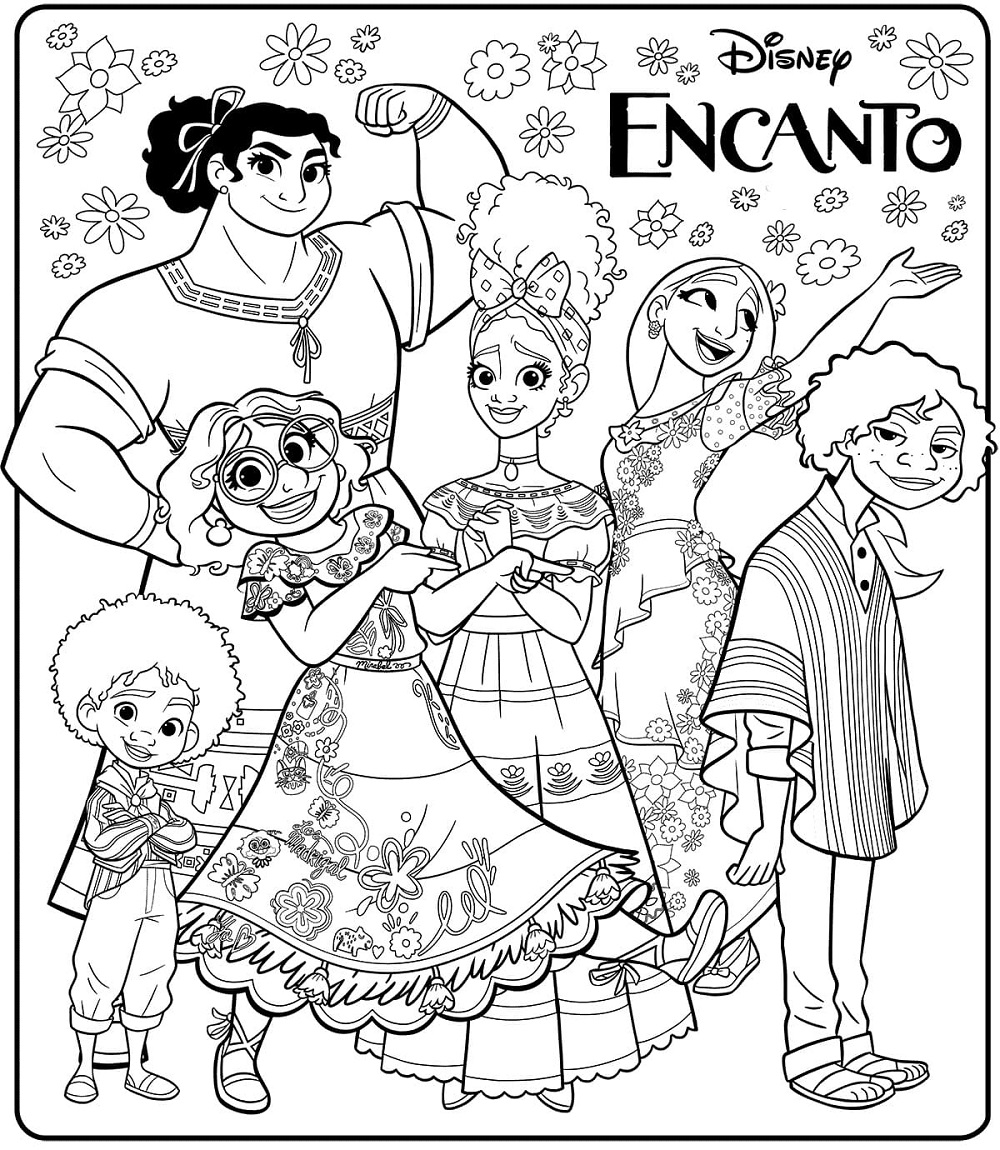 Imagen De Personajes De Encanto Para Colorear Imprimir E Dibujar Coloringlib 1664