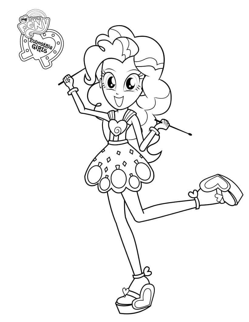 Pinkie Pie Divirtiéndose para colorear, imprimir e dibujar – ColoringLib