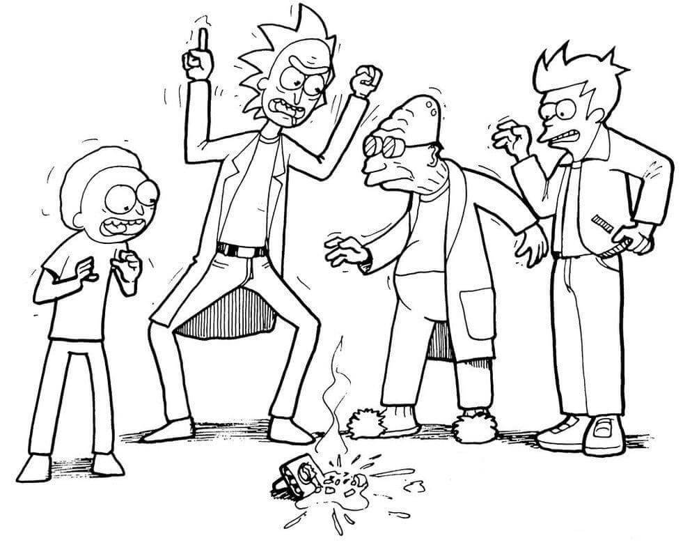 Dibujos de Rick Sanchez para colorear e imprimir – ColoringLib