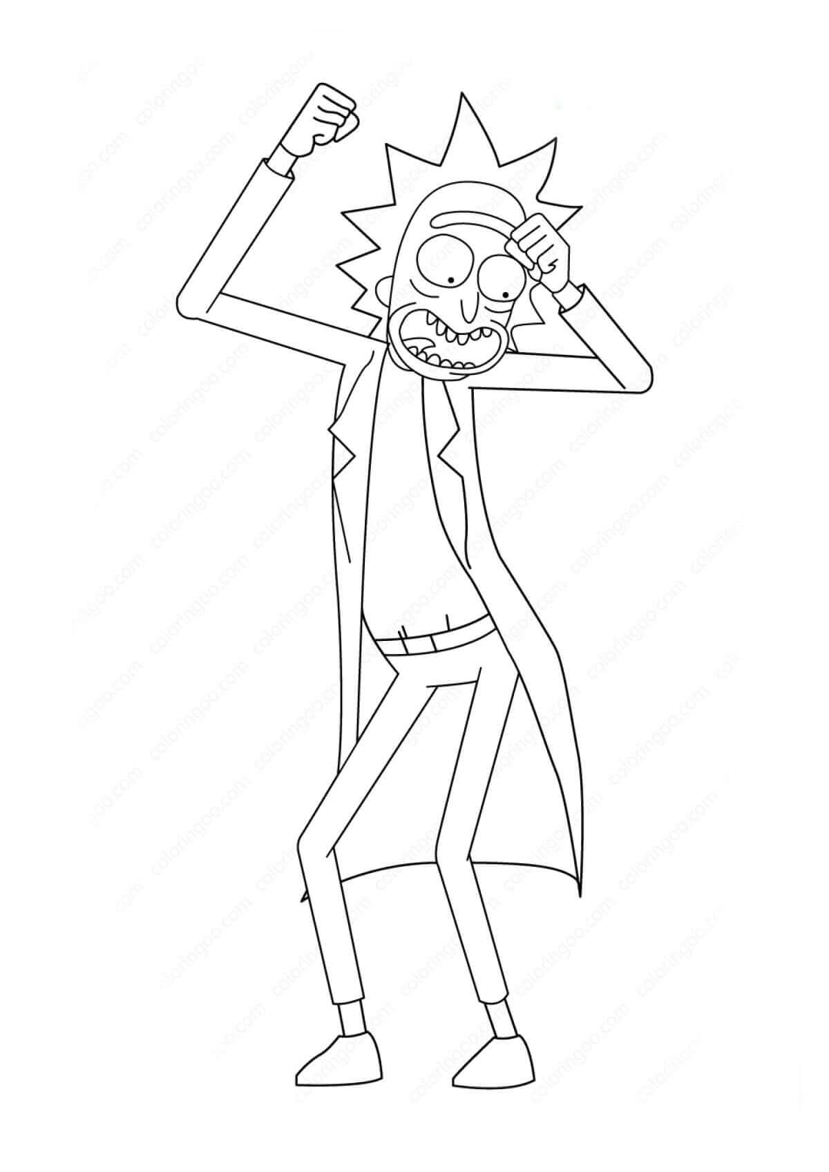 Dibujos de Rick Sanchez para colorear e imprimir – ColoringLib