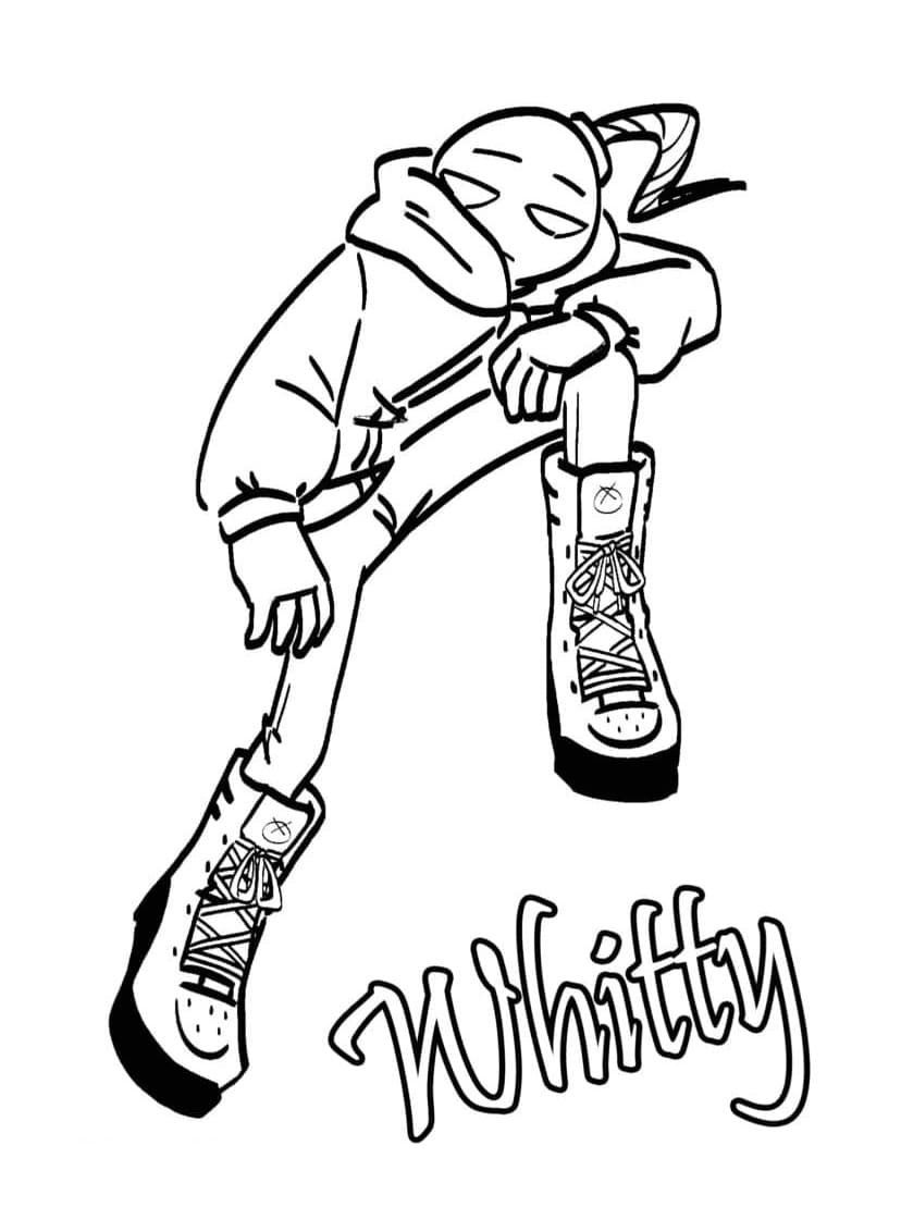 Whity Friday Night Funkin Para Colorear Imprimir E Dibujar Coloringlib 5617