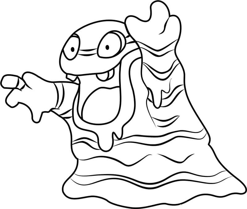Alolan Grimer hauska Värityskuva
