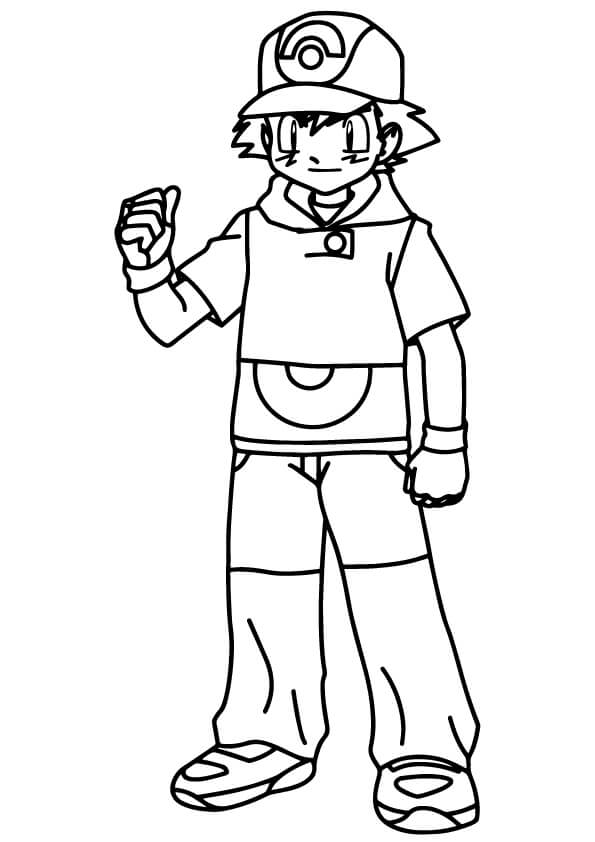 Ash Ketchum Värityskuva