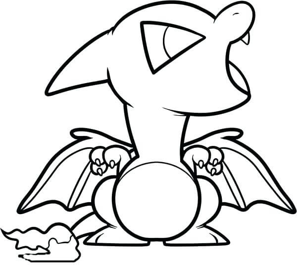 Chibi Charizard Värityskuva