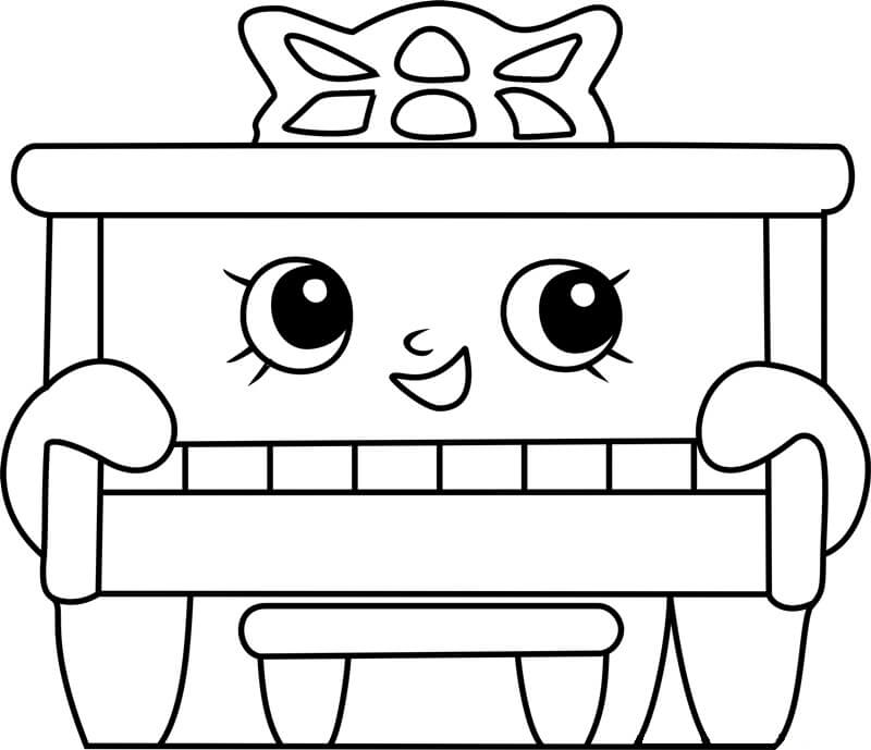 Hauska Piano Söpö Värityskuva