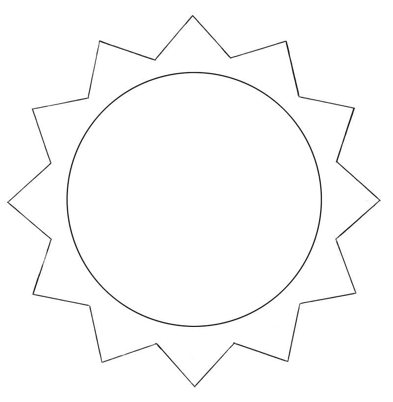 Helppoa aurinkoa Värityskuva