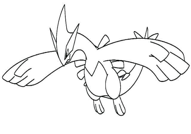 Hopeinen Lugia Värityskuva