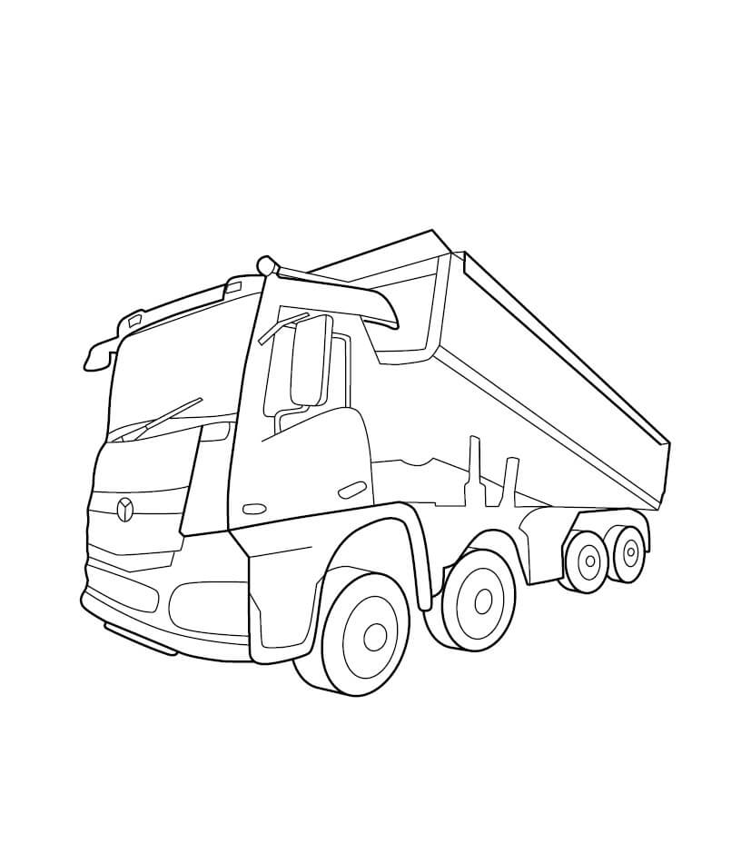 Ilmainen kuorma-auto Värityskuva