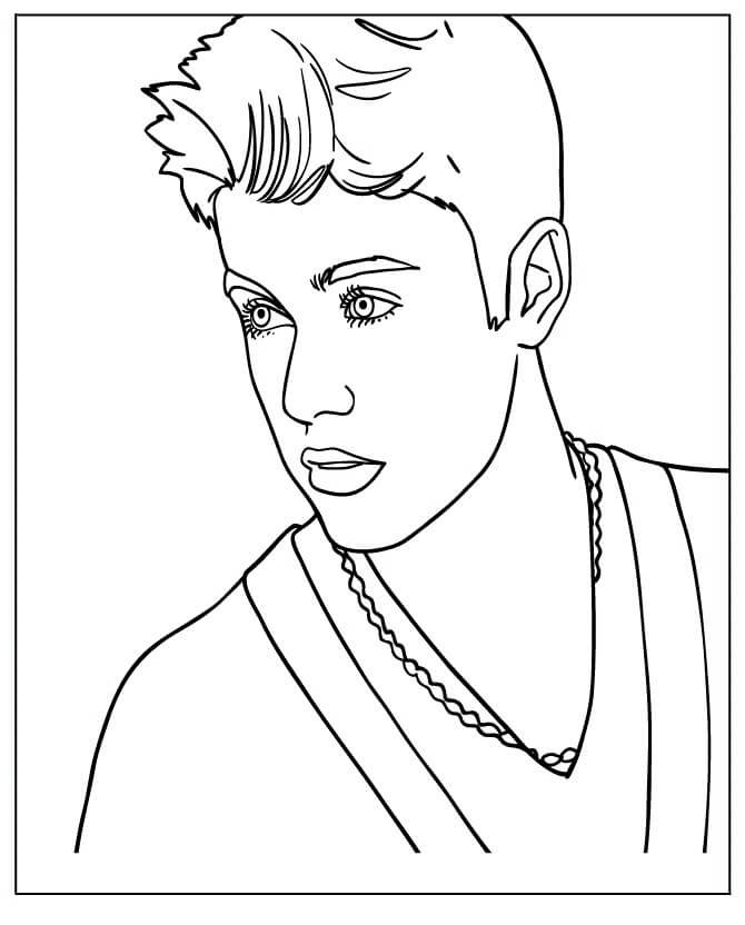 Justin Bieber coloring pages