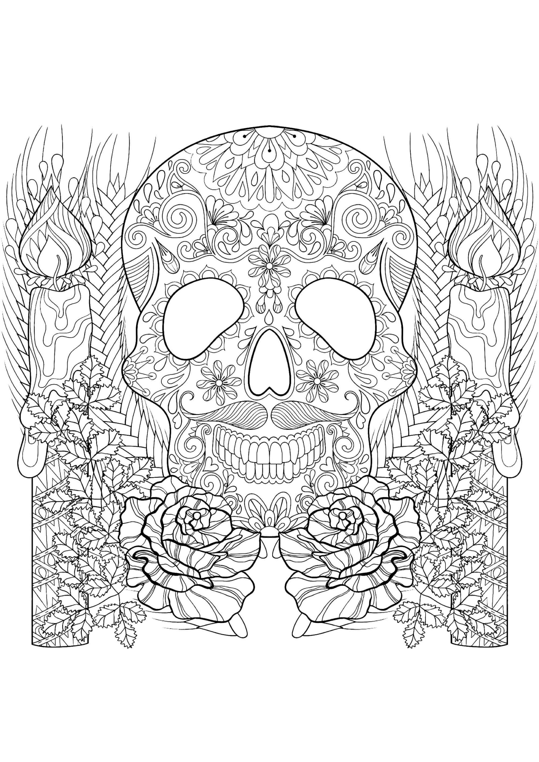 Halloween Mandala coloring pages