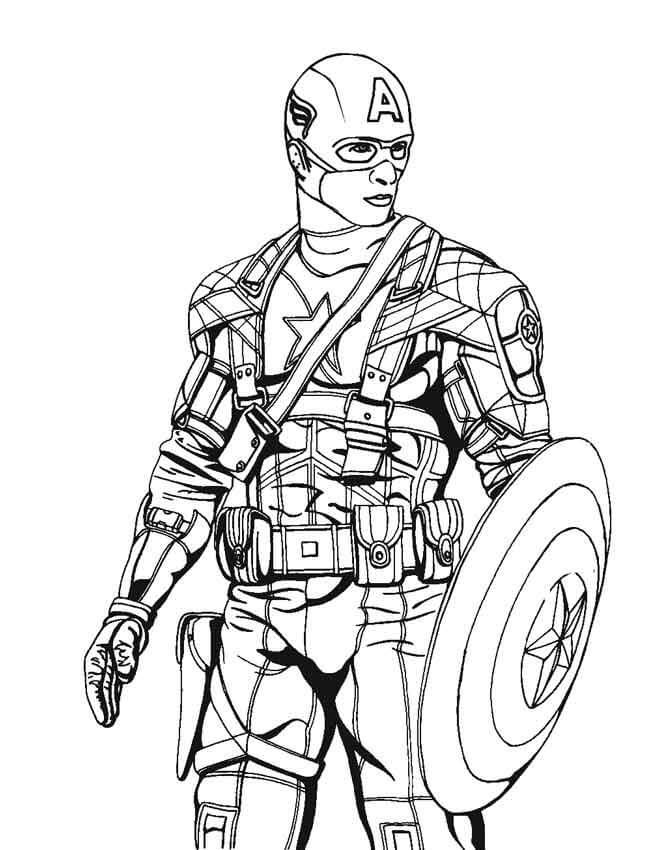 Kapteeni Amerikka elokuvassa Avengers 2: Age of ULTron Värityskuva