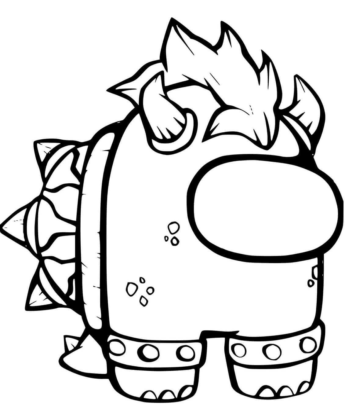 Keskuudessamme Bowser Skin Värityskuva