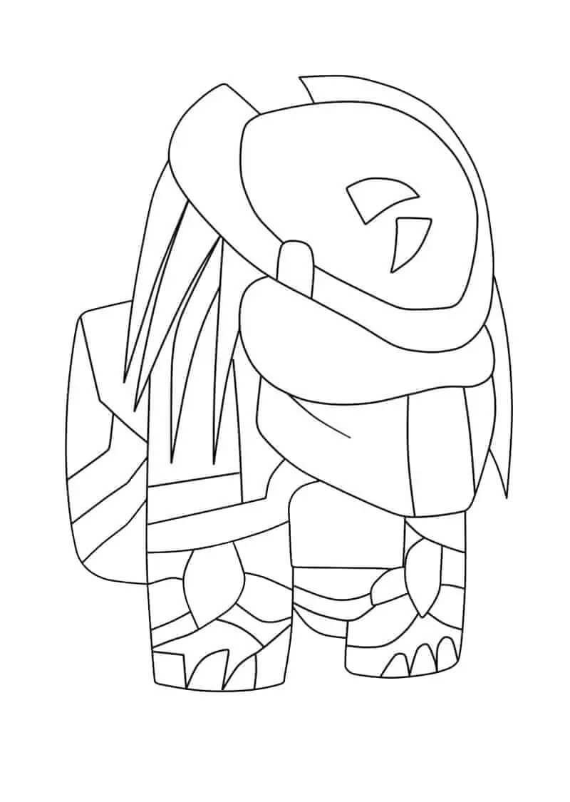Keskuudessamme Predator Skin Värityskuva
