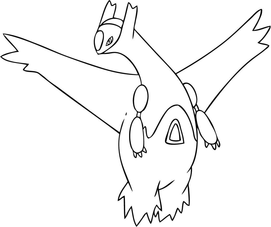 Latios lennossa Värityskuva