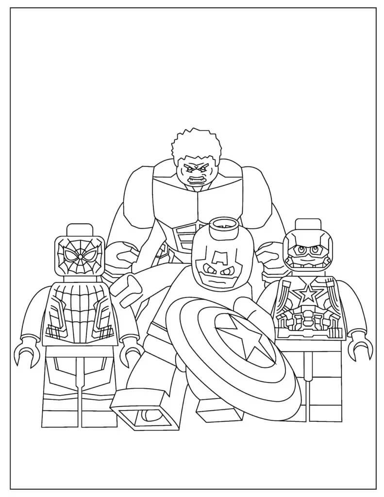 Lego Avengers Värityskuva