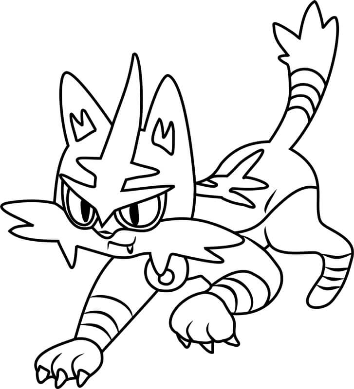 Liikkuva Torracat Värityskuva