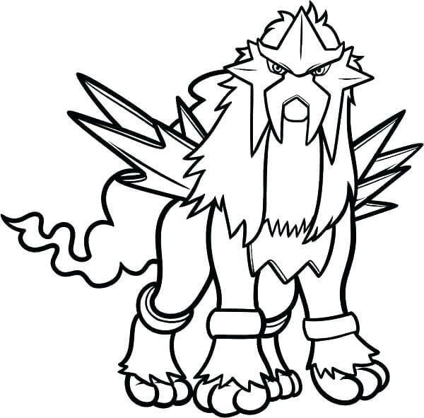 Mahtava Entei Värityskuva