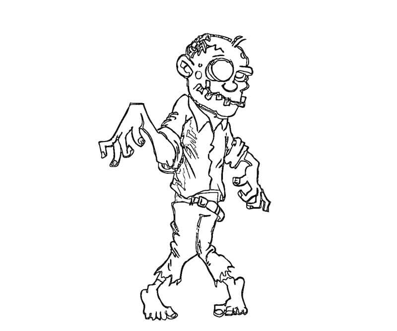 Mahtava zombie Värityskuva