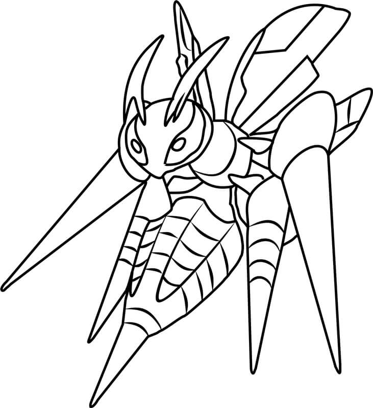 Mega Beedrill Pokemon Värityskuva