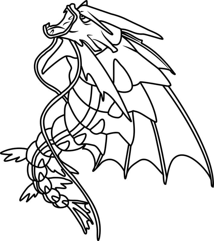 Mega Gyarados Pokemon Värityskuva