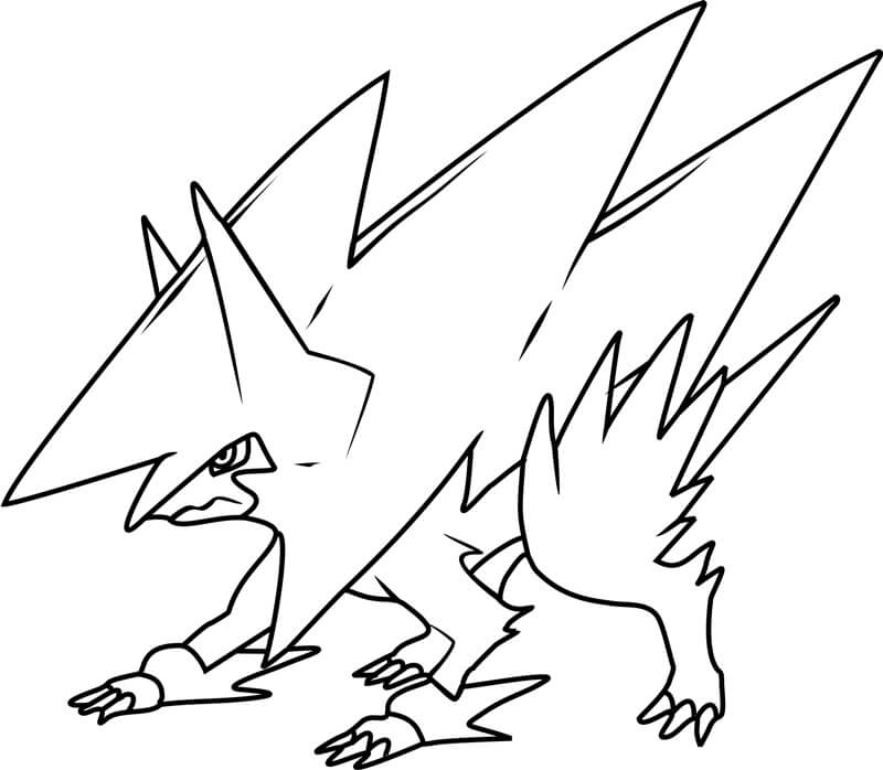 Mega Manectric Pokemon Värityskuva
