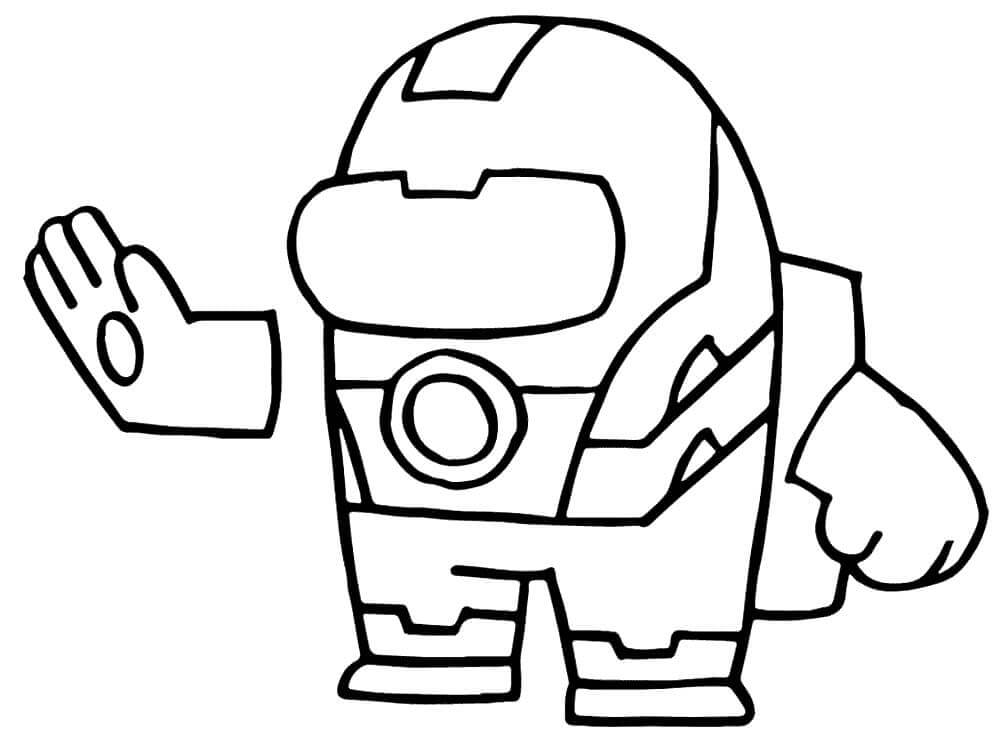 Meidän keskuudessamme Ironman Skin Värityskuva