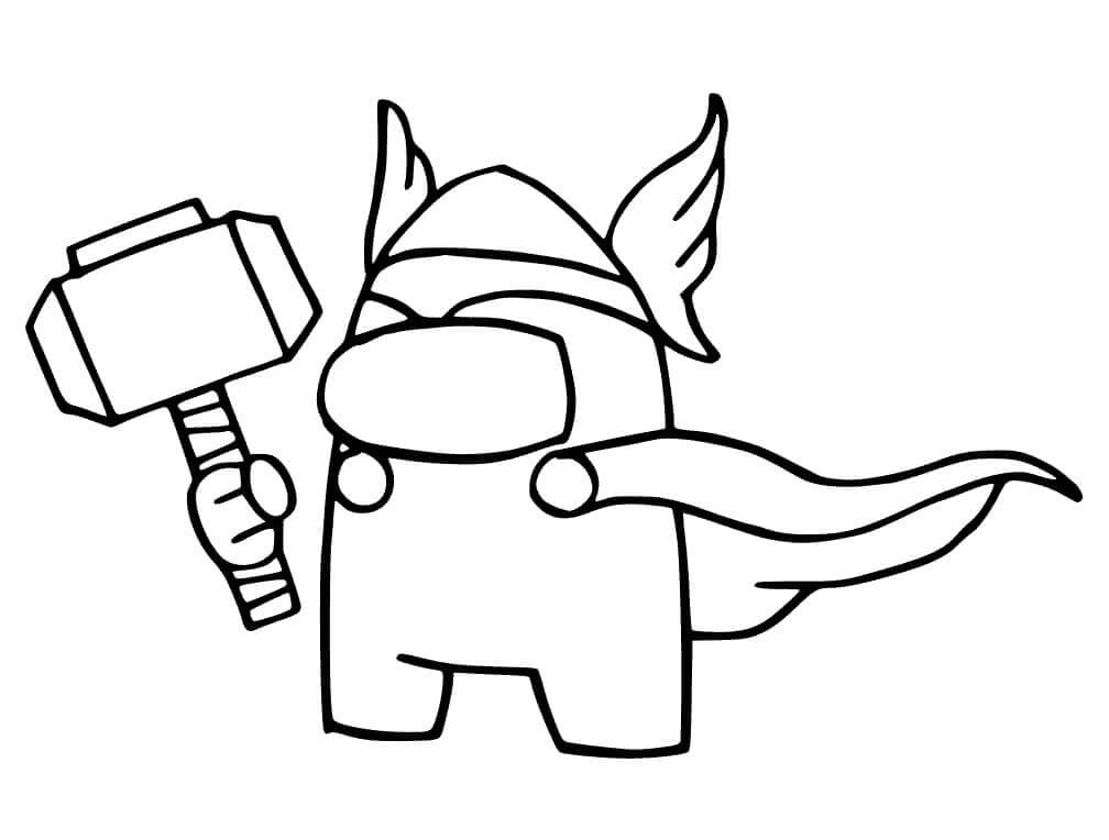 Meidän keskuudessamme Thor Skin Värityskuva