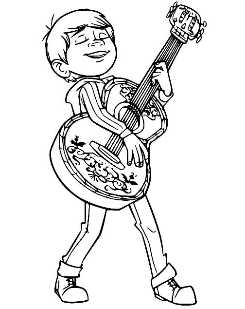 Miguel spielt Gitarre Värityskuva