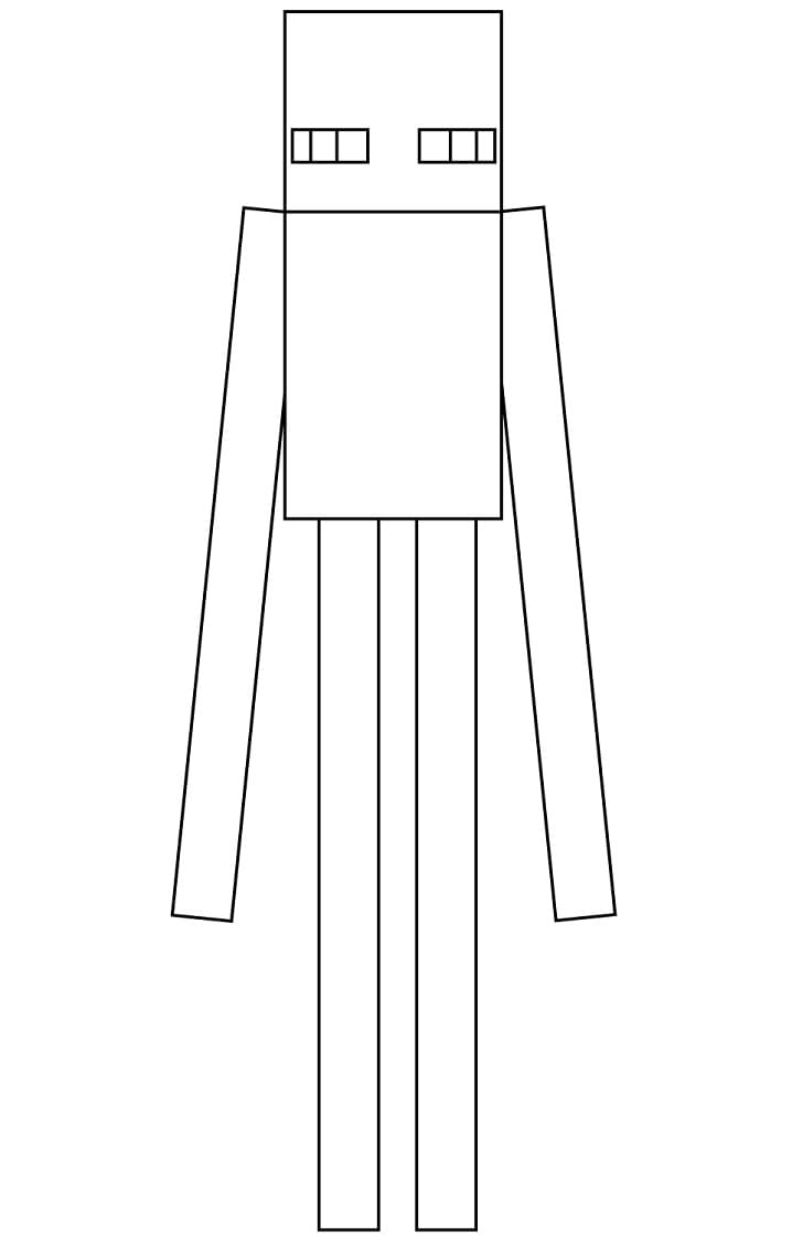 Minecraft Enderman Värityskuva