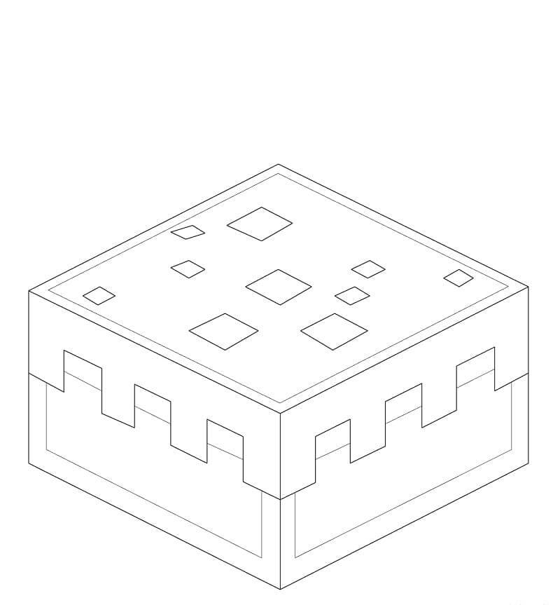 Minecraft Kakku Värityskuva
