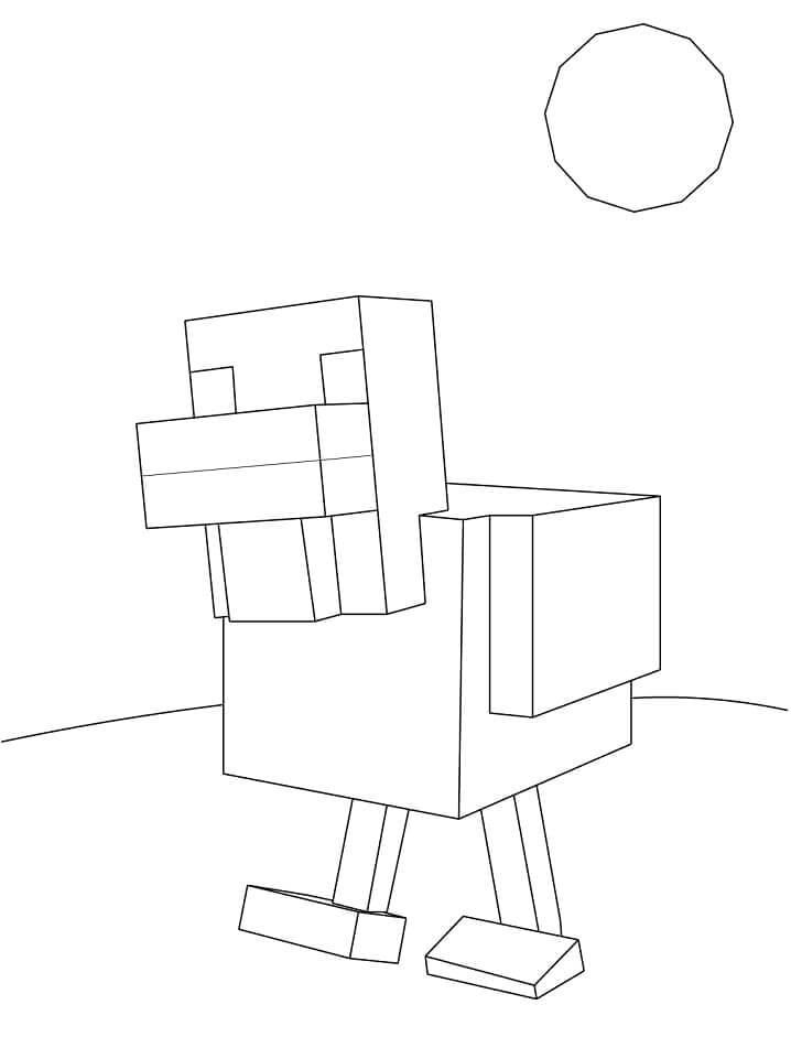 Minecraft Kanaa Värityskuva