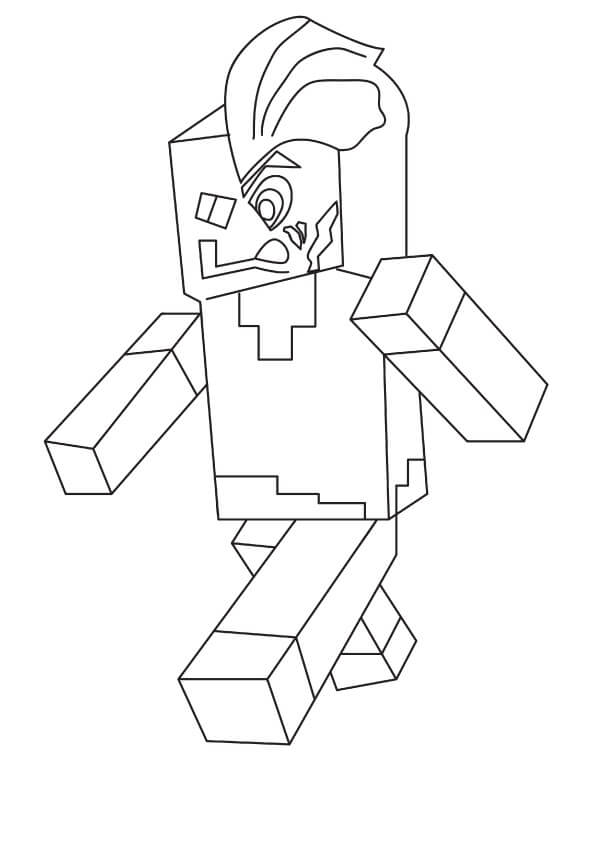Minecraftin Kaksi kasvoa Värityskuva