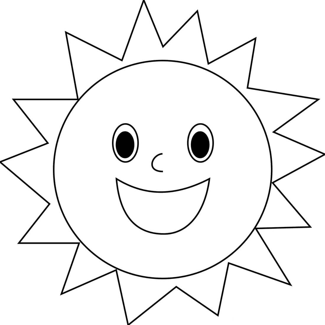 Naurava aurinko Värityskuva