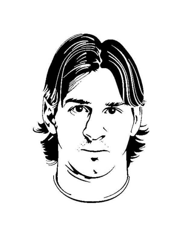 Nuori Lionel Messi Värityskuva