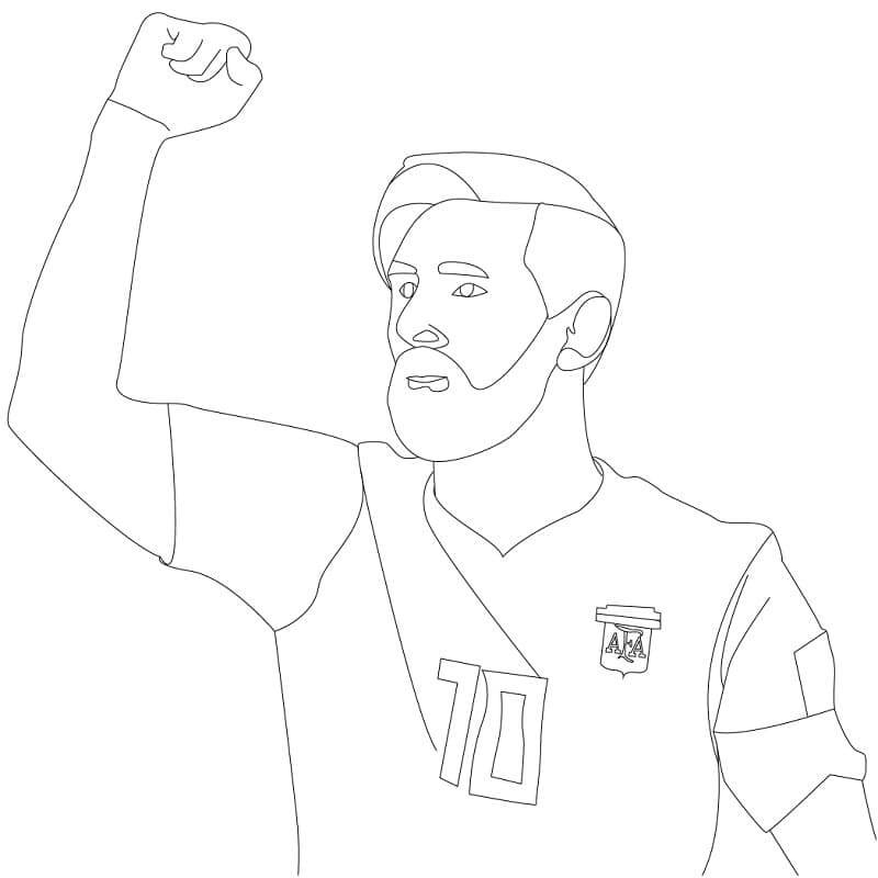 Onnea Lionel Messi Värityskuva